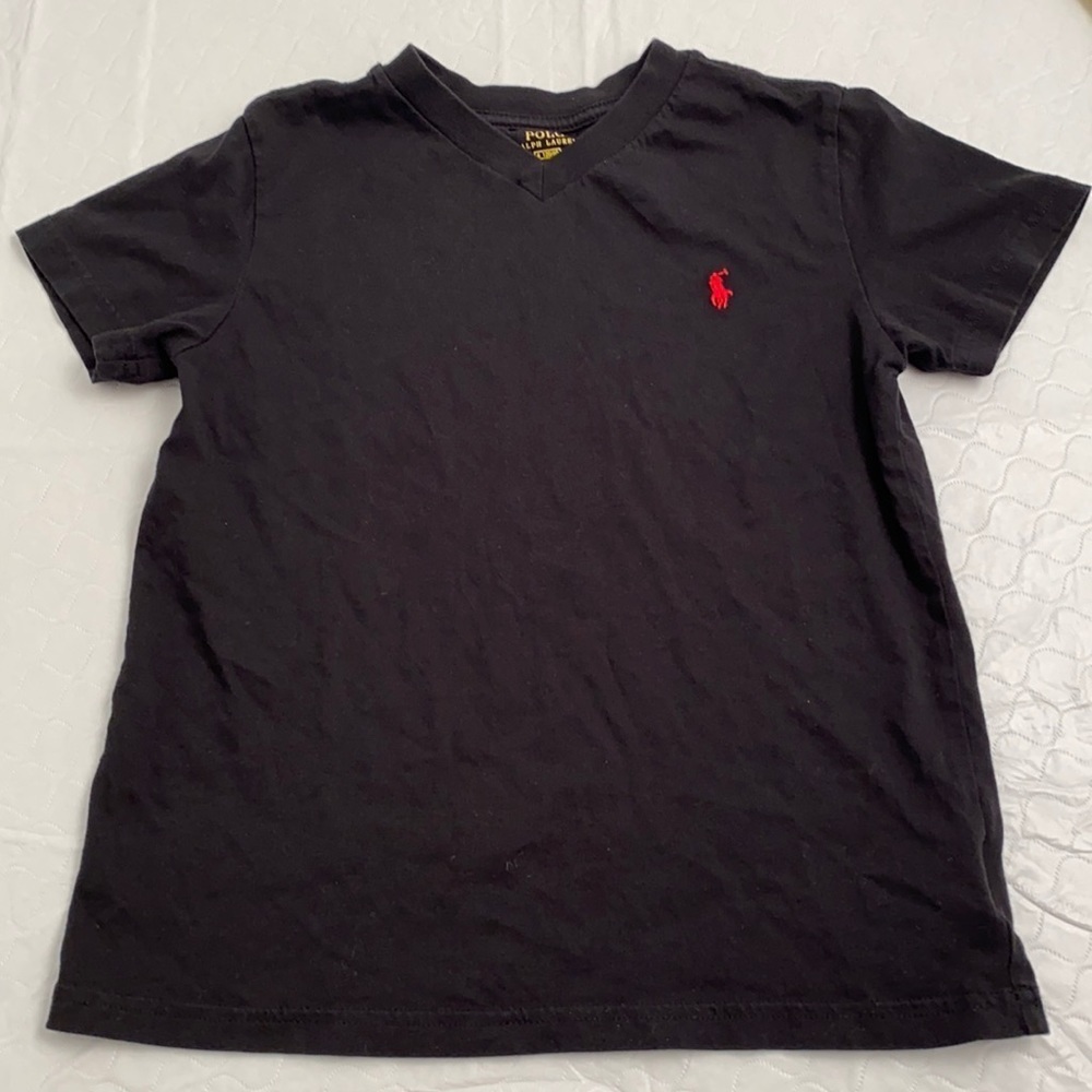 Ralph Lauren Polo black v-neck short sleeve t-shirt